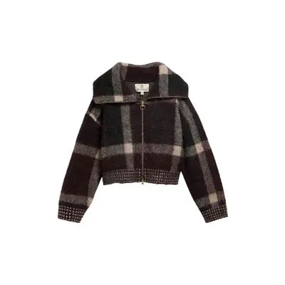 Barbour Carville Plaid Knitted Jacket in Multi at Nordstrom, Size Small | Nordstrom