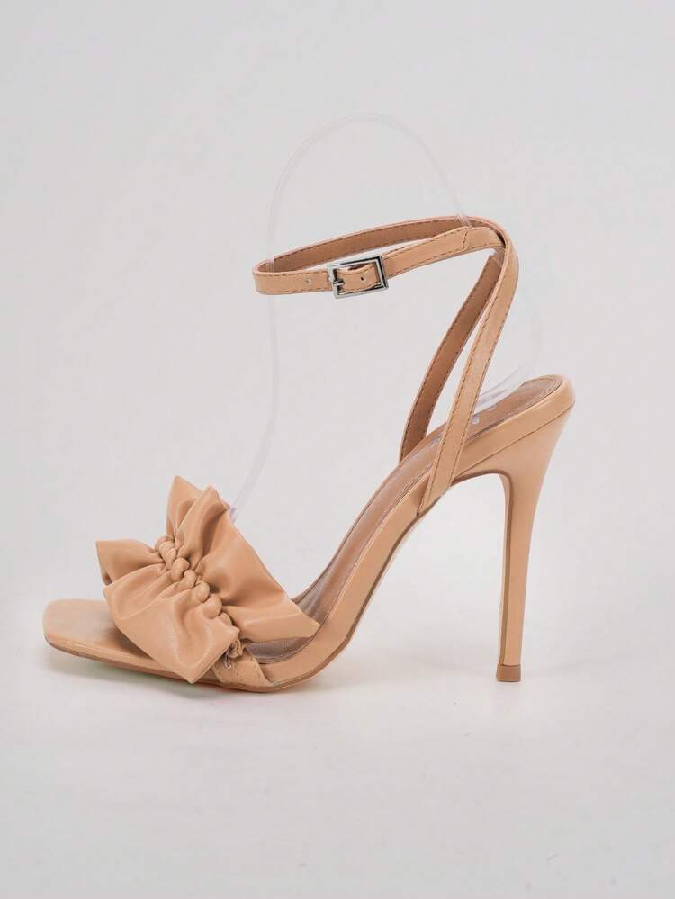 Women's 4.3-Inch Heel Sandals With Ankle Strap For Every Occasion | SHEIN