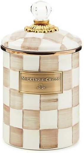 MACKENZIE-CHILDS Enamel Canister, Versatile Kitchen Storage Container for Flour and Sugar, Medium... | Amazon (US)