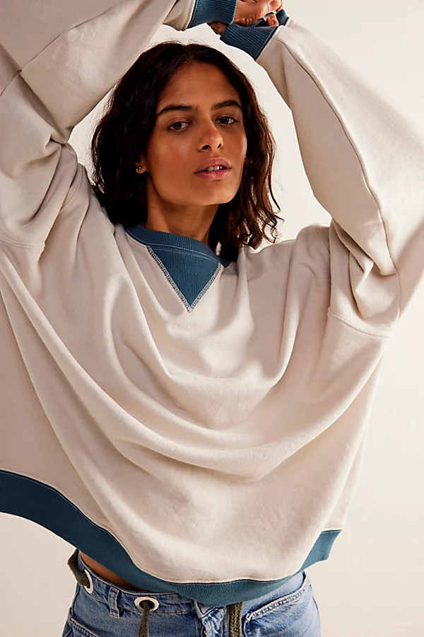 Classic Crew Colorblock Sweatshirt | Free People (Global - UK&FR Excluded)