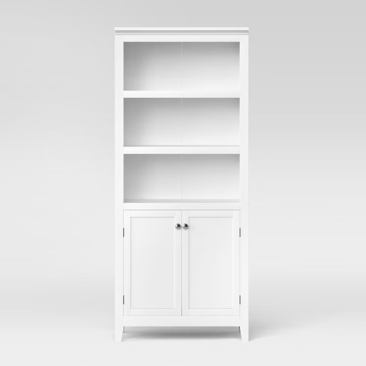 72" Carson 5 Shelf Bookcase with Doors - Threshold | Target