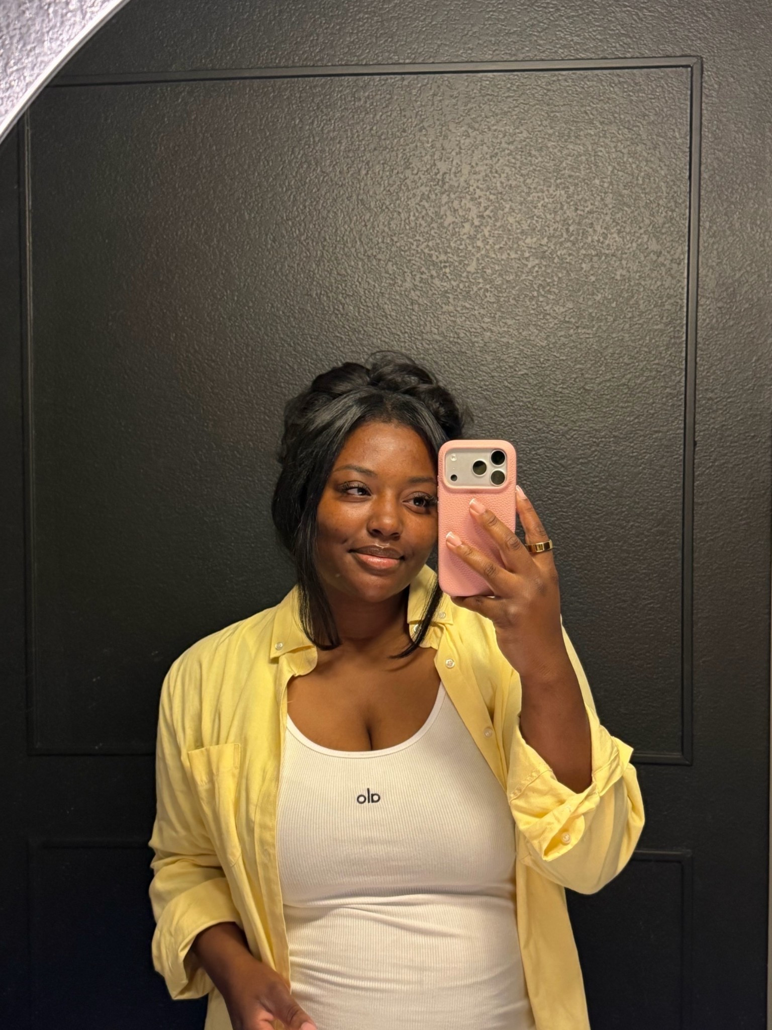 Yellow button down top

#LTKootd