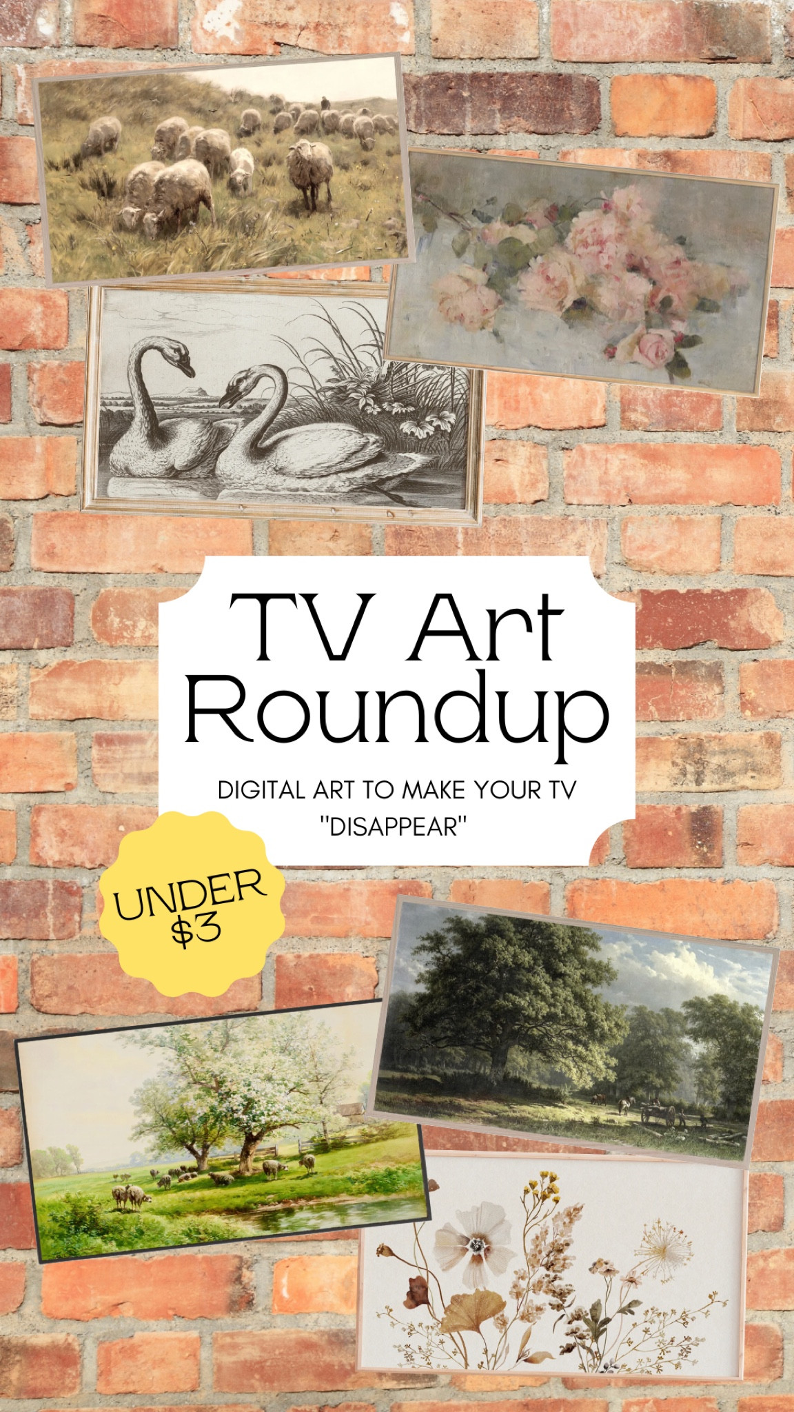 HURRY! Some on sale and ending soon! Stunning digital art will transform your TV from boring to fancy…and for just a few dollars OR LESS! I don’t even own a Frame TV. I use Google Photos and Photo View which is a ROKU app  

#LTKSeasonal #LTKhome #LTKsalealert