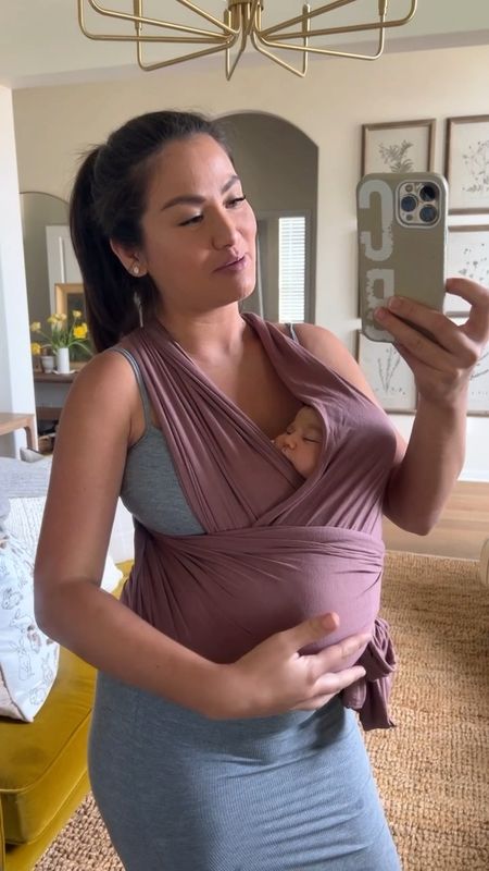 Love to wear my newborn in the Solly Baby Wrap - color: Cottage Rose! She is 4 weeks now and sleeps so soundly as I wear her close to me. It’s also perfect for working moms and getting things done around the house! 

#LTKbump #LTKbaby #LTKfamily