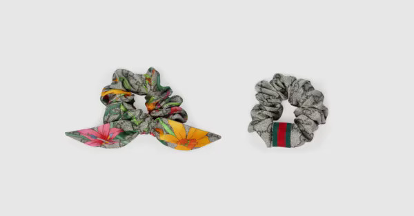 Silk GG scrunchie set | Gucci (US)