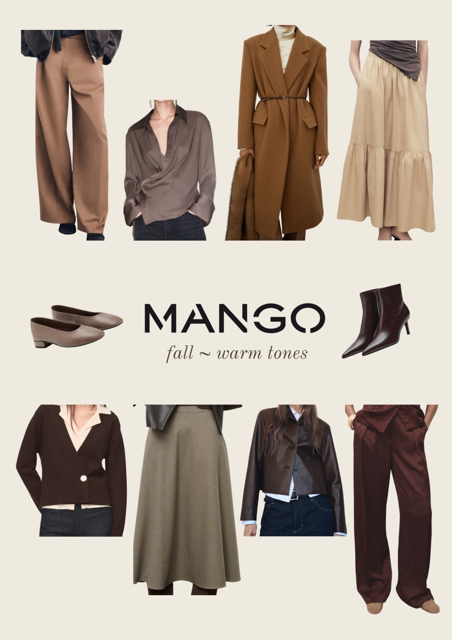 Loving these MANGO pieces 🍁🍂 proof you don’t have to wear only black in fall ;)

@mango