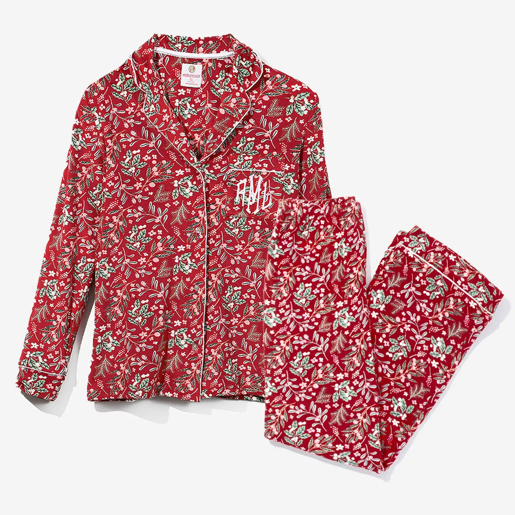 Monogrammed Softspun Pajama Set | Marleylilly
