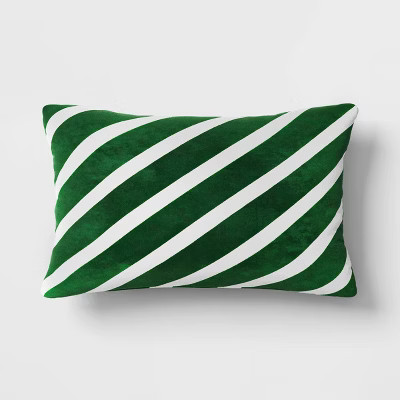 Pieced Velvet Lumbar Throw Pillow - Threshold™ | Target