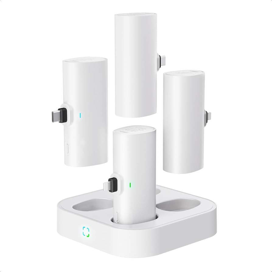 Family Small Portable Charger 4000mAh 4 Packs Charging Station Set, Shared Power Bank Kit Compati... | Amazon (US)