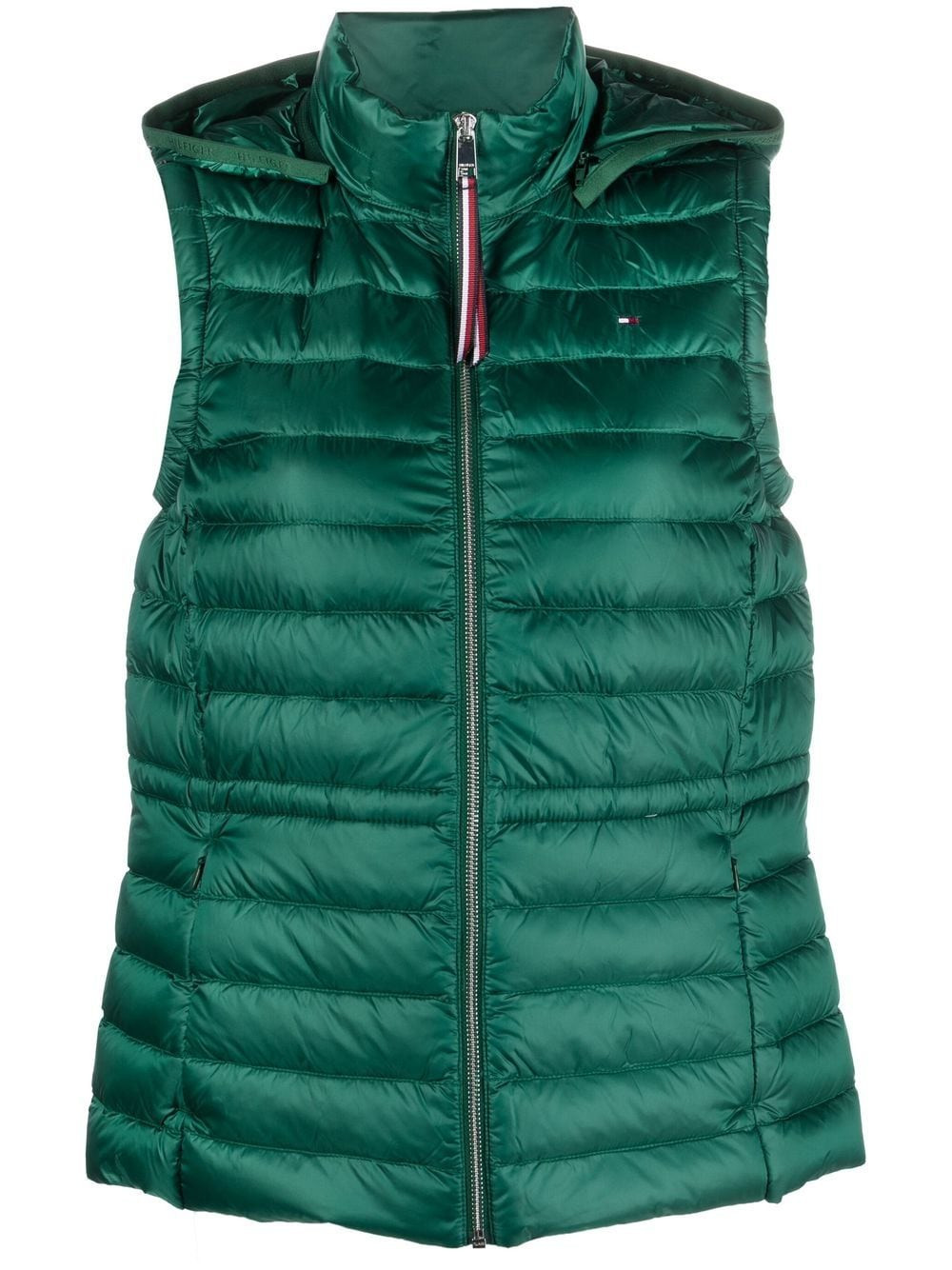 Tommy Hilfiger zip-up padded gilet - Green | Farfetch Global