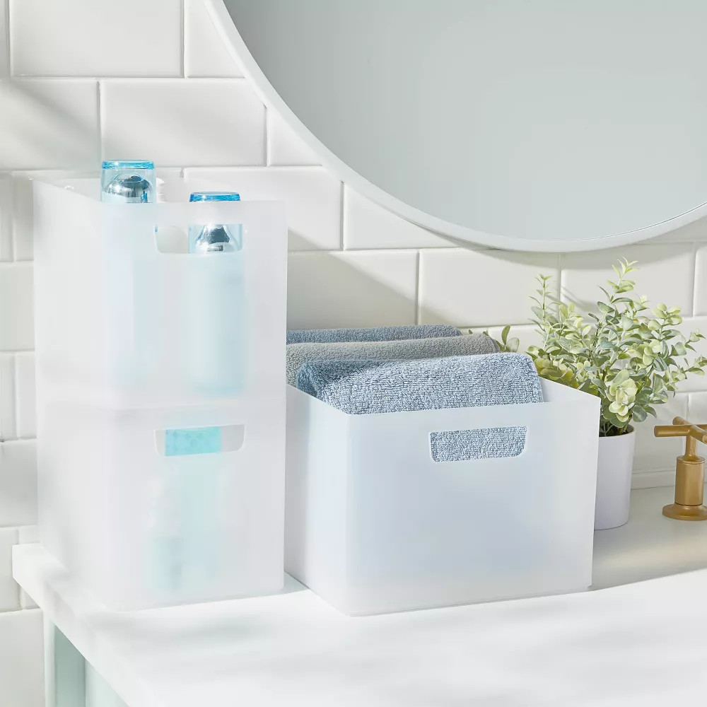 Bathroom Organizer Bin with Handles - Brightroom™ | Target