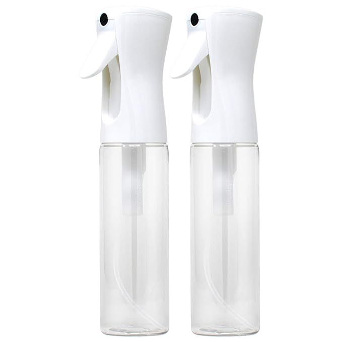 Flairosol Sprayer Continuous Hair Water Mister Spray Bottle (White Head 2 x 10oz) | Amazon (US)