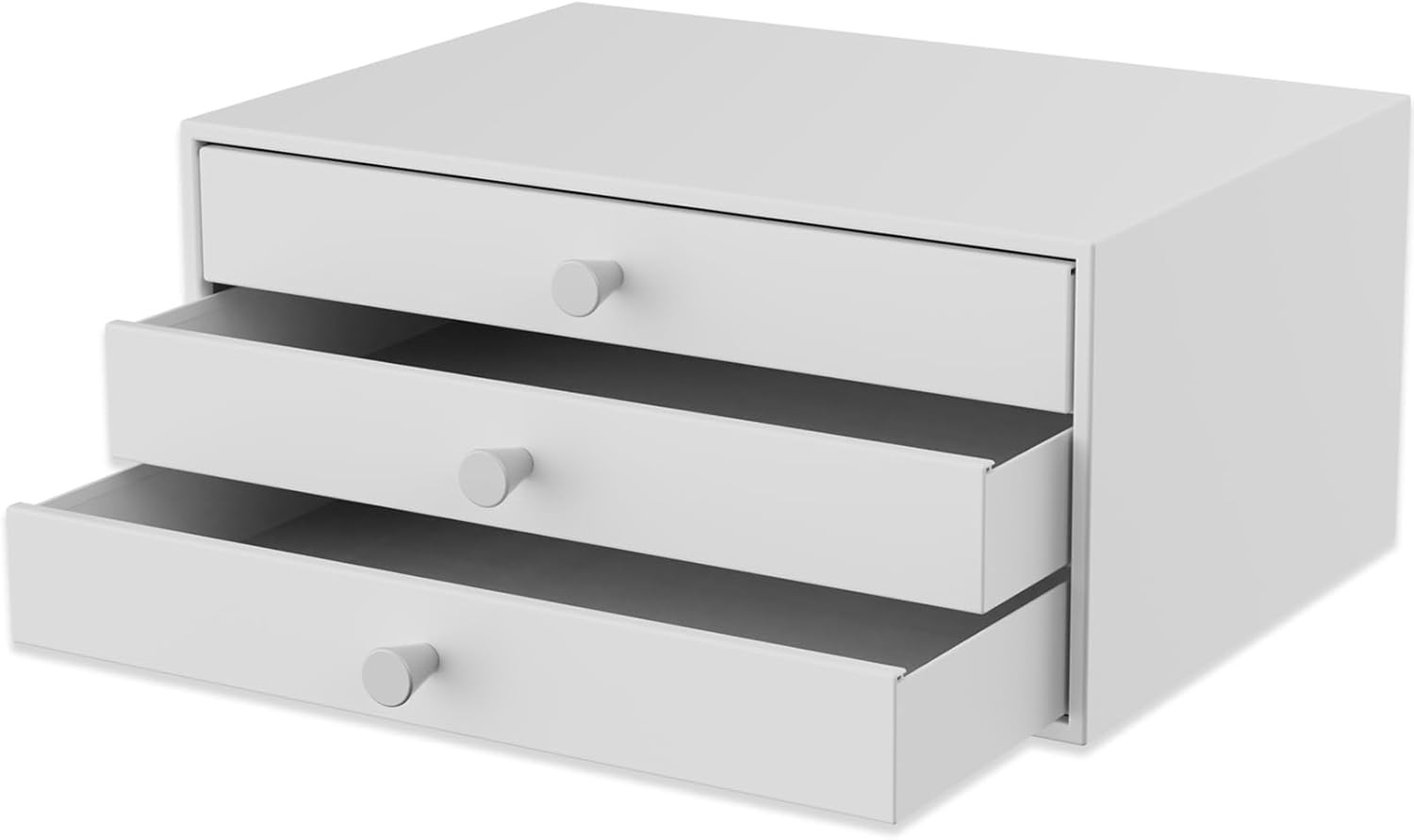 Desktop Drawers, Metal Desk Organizer with Drawer Storage Organizer for A4 File, Desk File Storage Organization for Office, Home, No Assembly Required, White | Amazon (US)