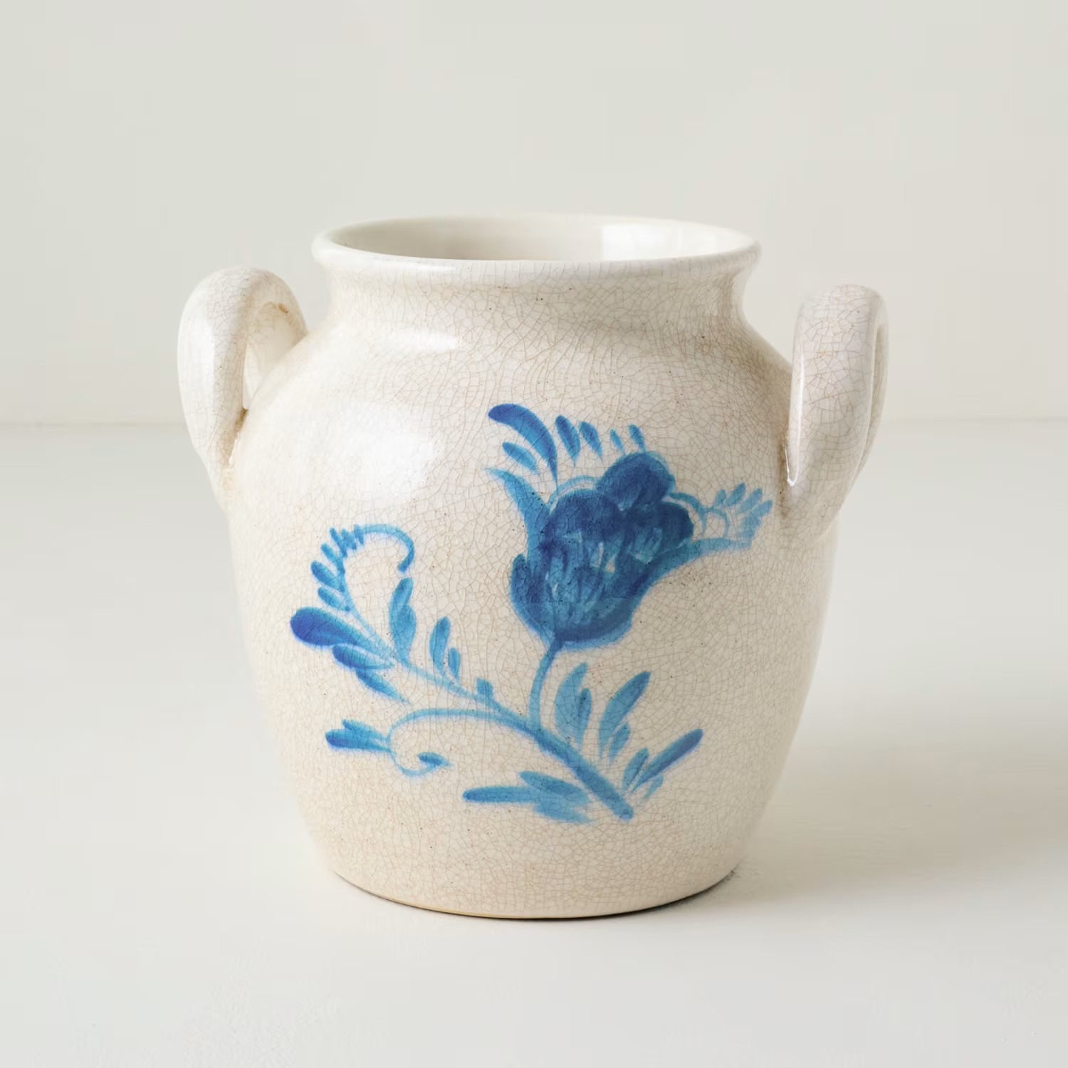 Caroline Blue Hand-Painted Vase | Magnolia