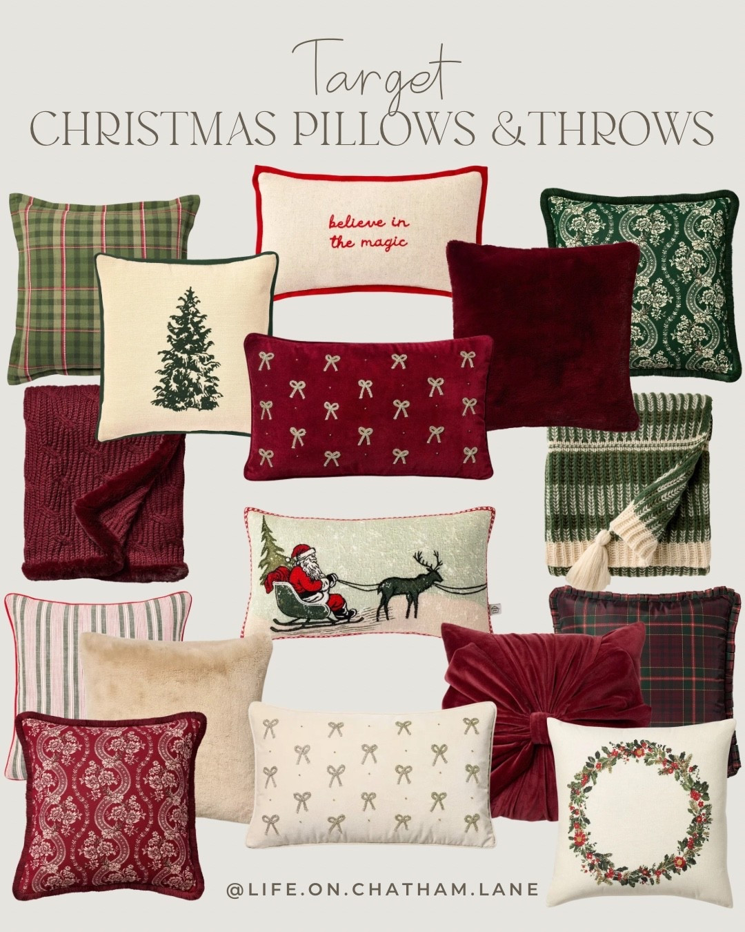 New holiday pillows and throws from Hearth and Hand and Studio McGee at @Target!

#LTKHome #LTKSeasonal