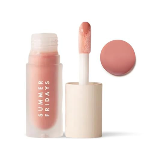 Summer Fridays Dream Lip Oil - Hydrating Tinted Lip Gloss Oil - Non-Sticky Formula with Skincare Benefits for Long-Lasting Softness + Shine - Effortless Beauty Gifts - Bare Sand (0.15 Oz) | Amazon (US)