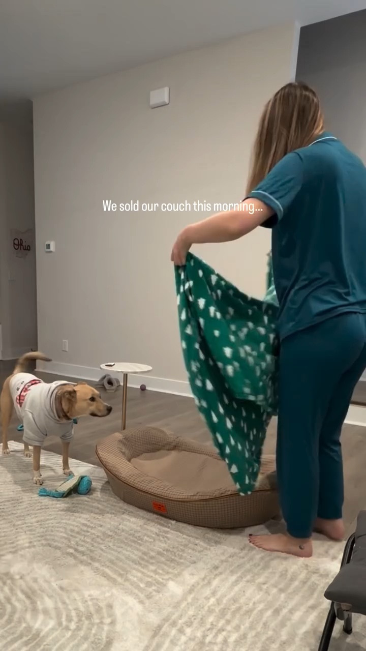 We sold our couch this morning and the new one doesn’t arrive for a few days…

which means Navi’s dog bed is now the living room furniture.

I’d like to say we’re making the best of it, but honestly she seems pretty pleased with this arrangement.

And between us… it’s actually ridiculously comfortable.

| cozy living room moments | dog mom life | cozy home finds | dog bed aesthetic | everyday home life |

#dogmomlife #cozyliving #homewithdogs #carolinadog #everydaymoments