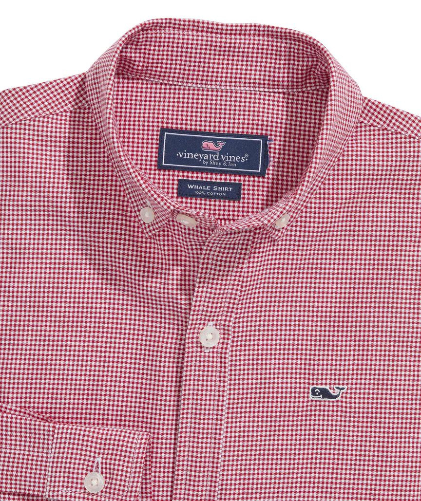 OUTLET Boys' Poplin Check Shirt | vineyard vines