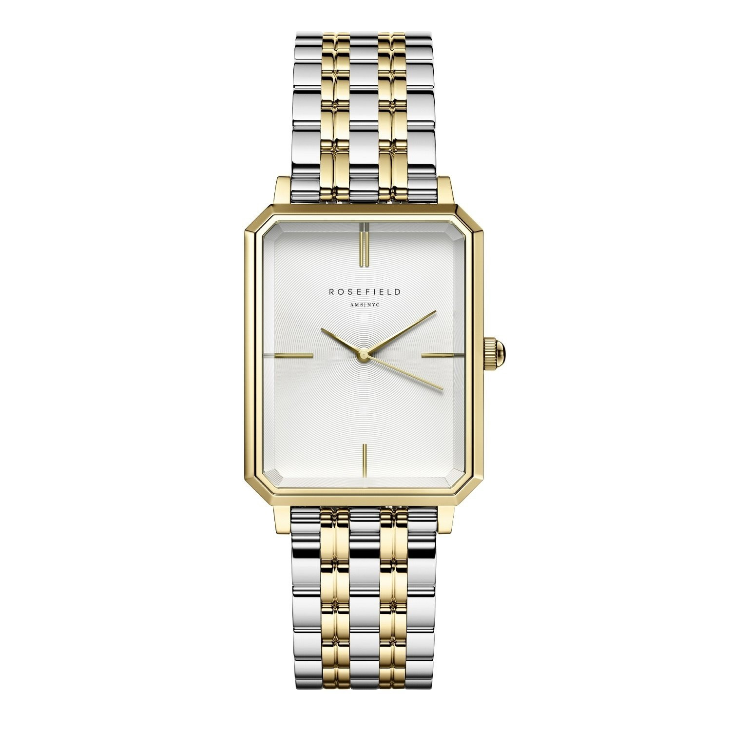 Rosefield Octagon Ladies Duotone Steel Bracelet Watch | argos.co.uk