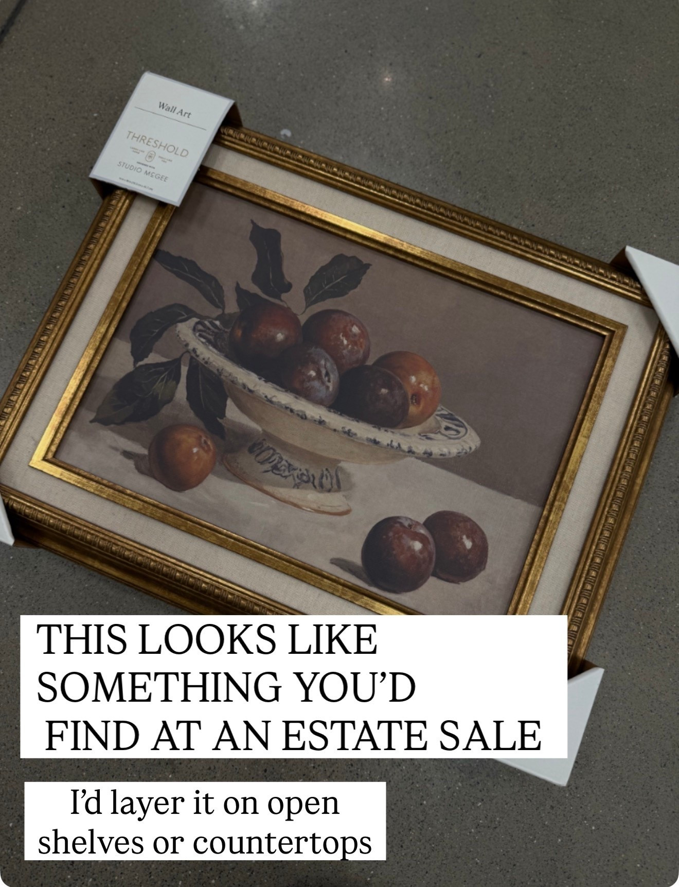 I couldn’t believe this was from Studio McGee at Target. It has that vintage artwork, estate sale, traditional home decor look that’s perfect for open shelves, kitchen styling, or countertops.

#LTKHome #LTKSaleAlert