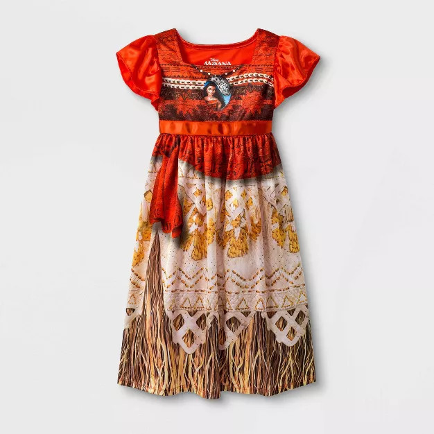Toddler Girls' Disney Moana NightGown - Red | Target