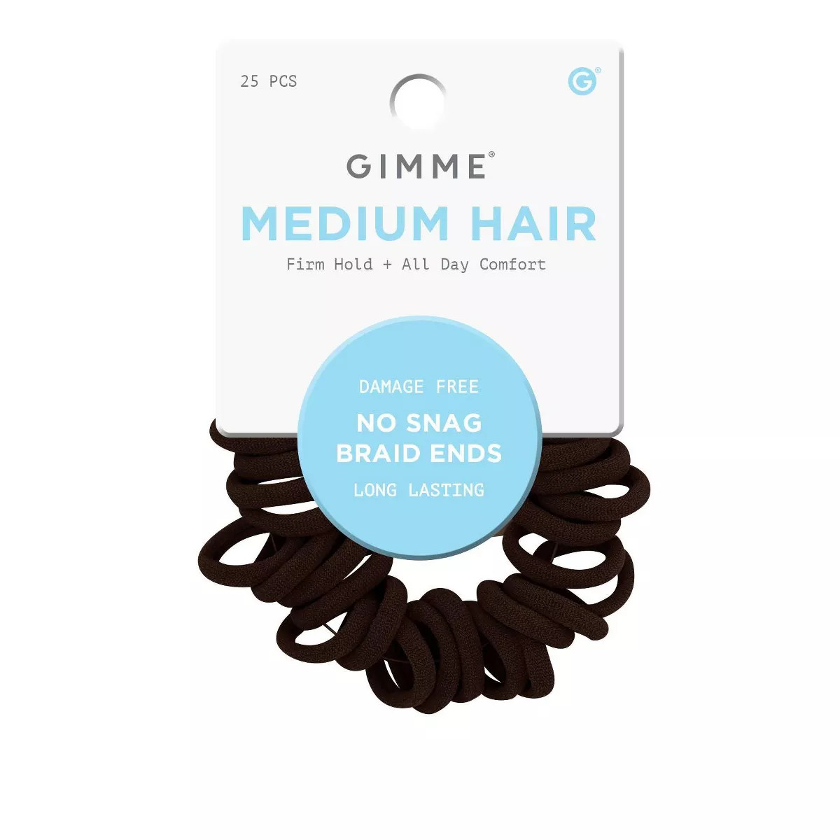 Gimme Beauty Medium No Snag Braid End Hair Tie Bands - 25ct | Target