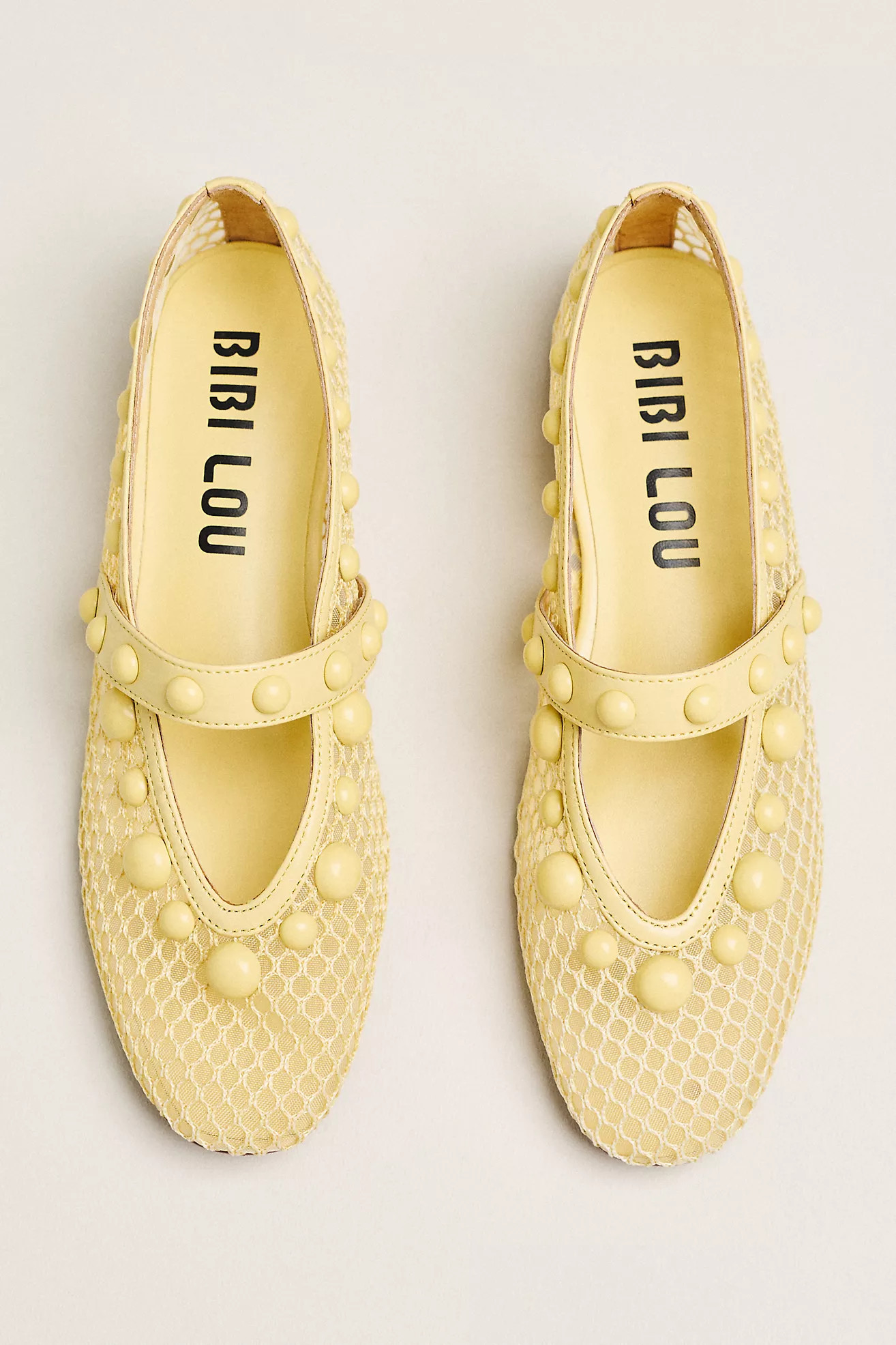 Bibi Lou Netted Stud Mary Jane Flats | Anthropologie (US)