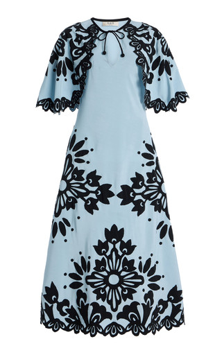 Liliana Appliquéd Crepe Midi Dress | Moda Operandi (Global)