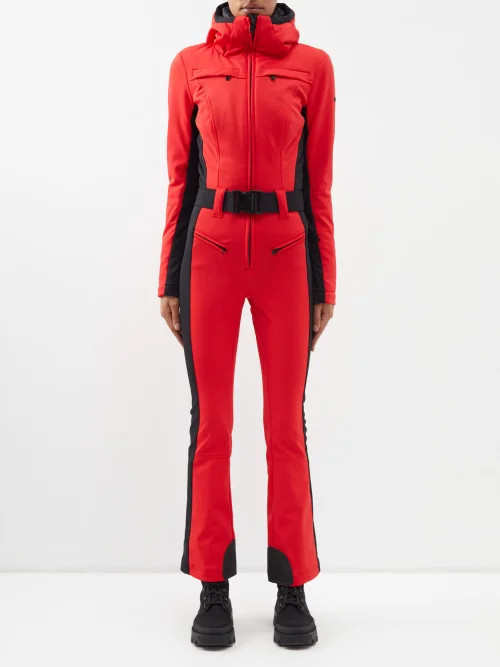 Goldbergh - Parry Down Softshell Ski Suit - Womens - Red Black | Matches (US)