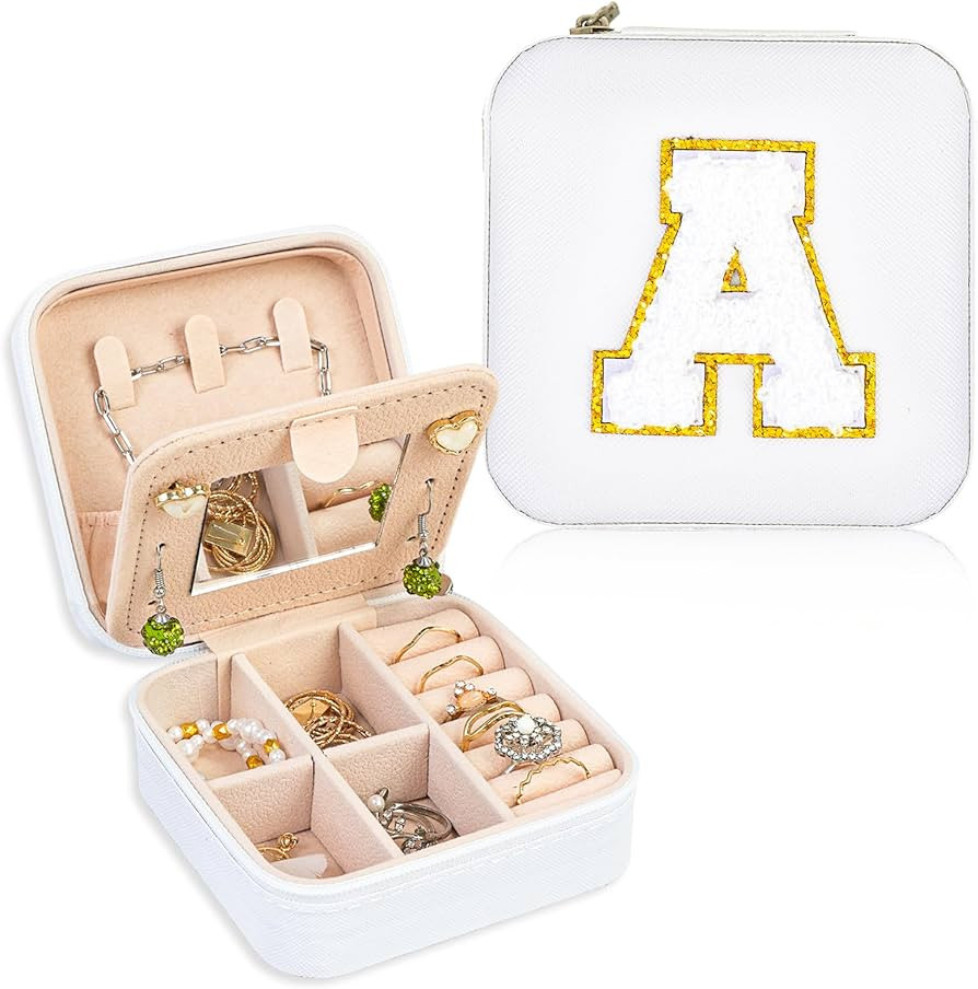 FUNARTY Travel Jewelry Case Organizer, Gifts for Women, Small Jewelry Box Jewelry Organizer, Neck... | Amazon (US)