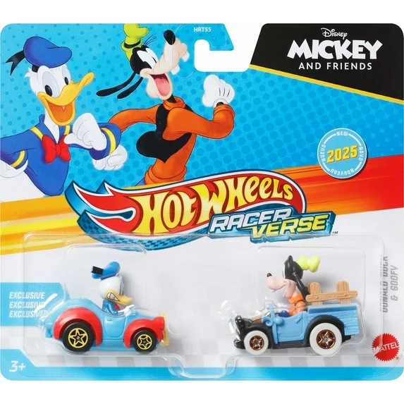 Hot Wheels RacerVerse Die-Cast Cars, Set of 2 Toy Vehicles with Character Drivers Optimized for R... | Walmart (US)