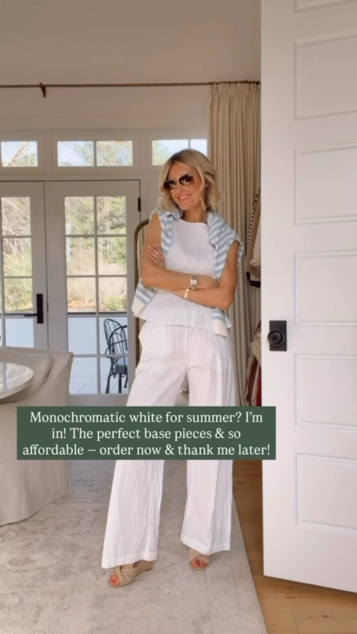 This white matching set is so chic! I also bought this in gingham! Wearing S. 

Loverly Grey, Target find, Target fashion, white matching set, spring fashion, spring outfit ideas 

#LTKSeasonal #LTKootd