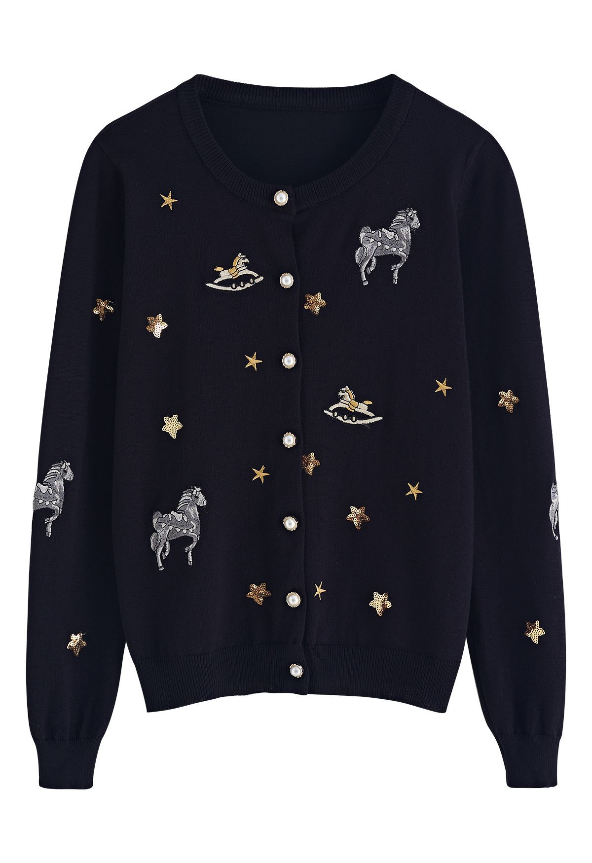 Fantasy World Buttoned Knit Top | Chicwish