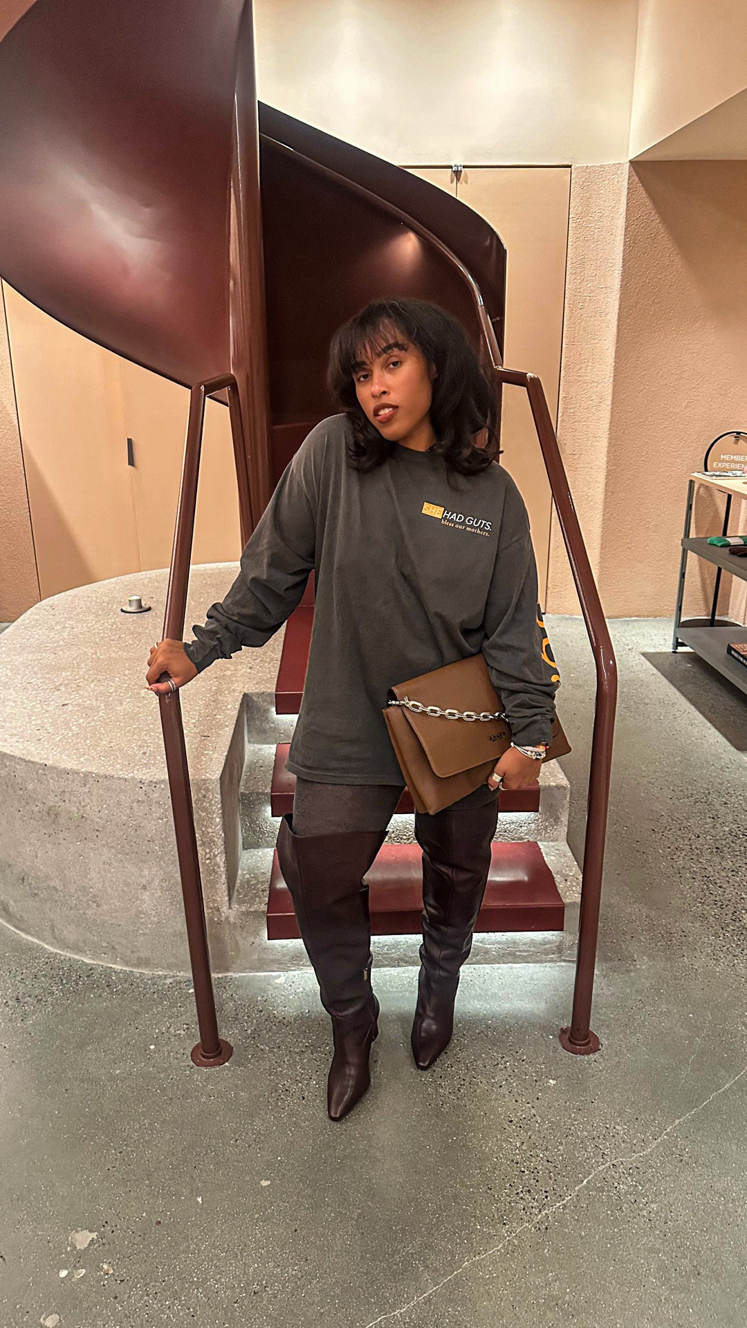 Vince Camuto OTK boots + grey tights + vintage Shirley Chisholm tee.  #FallFit #LTK 


#LTKCyberWeek #LTKgrwm #LTKootd