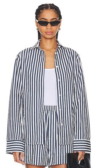 Button Up Shirt in Stripe | Revolve Clothing (Global)