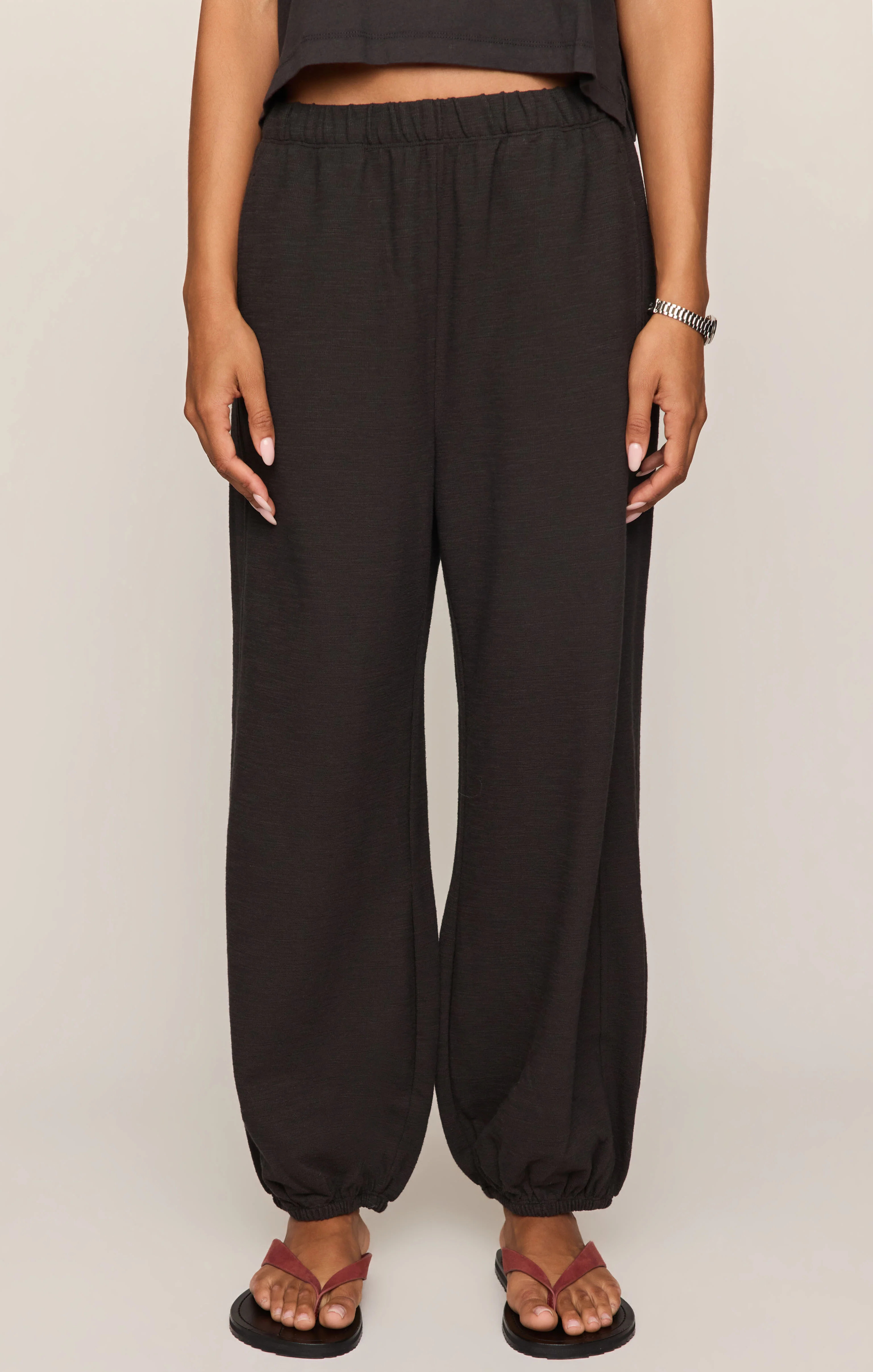Deena Balloon Knit Jogger Ash Black / X Large | Z Supply