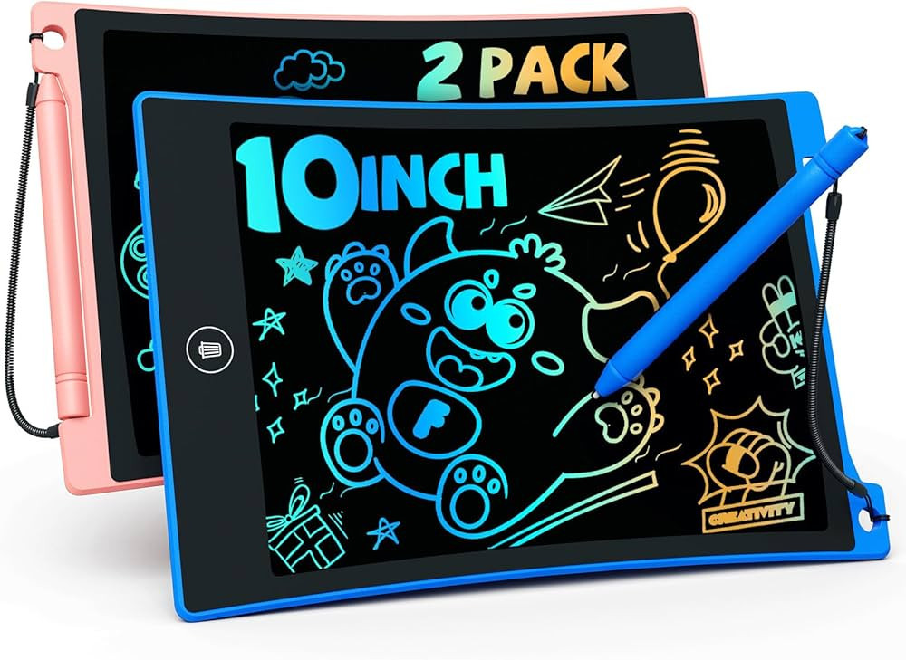 TEKFUN Kids Toys,10in 2 Pack LCD Writing Tablet Coloring Doodle Drawing Board Pad for Kids with S... | Amazon (US)