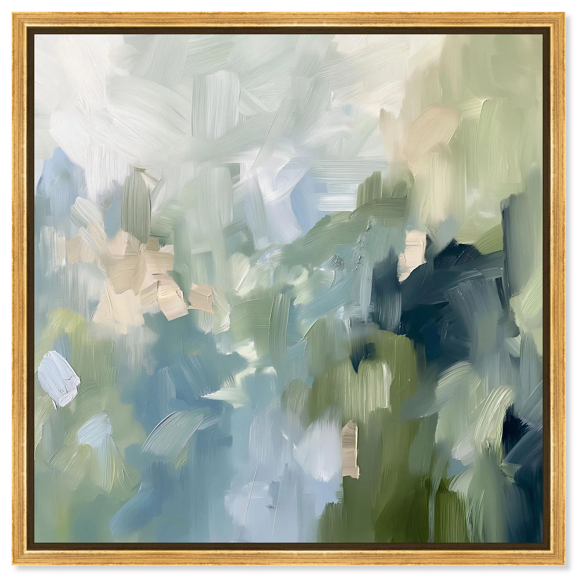 Minted Brush Canvas Minimal Abstracts by Art Remedy | Wayfair North America