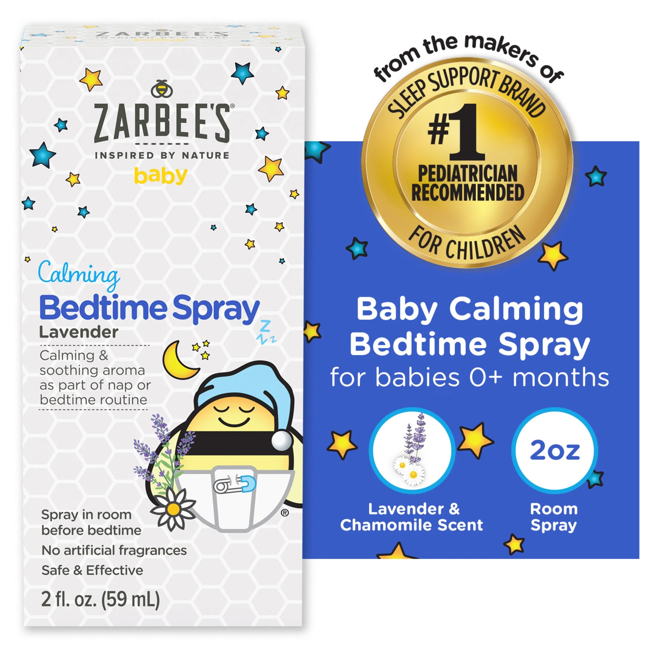 Zarbee's Baby Sleep Spray, Calming Bedtime Spray with Natural Lavender and Chamomile to Help Infa... | Walmart (US)