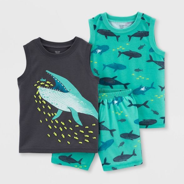 Toddler Boys' 3pc Whale Pajama Set - Just One You® made by carter's Blue | Target