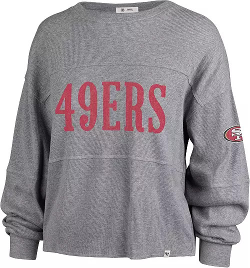 '47 Women's San Francisco 49ers Jada Grey Long Sleeve T-Shirt | Dick's Sporting Goods