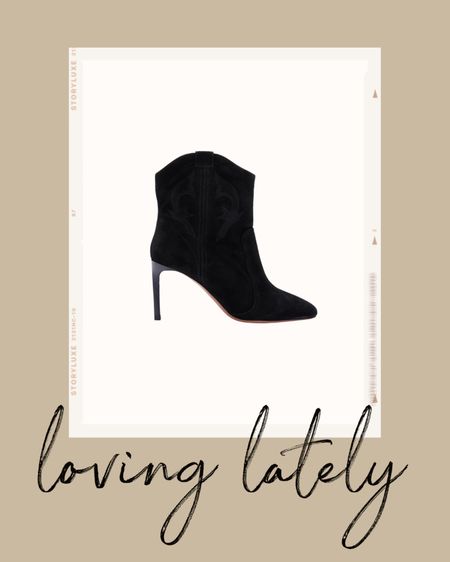 Kat Jamieson of With Love From Kat shares a black boots. Neutral style, suede boots, heeled boots, fall style, fall boots.

#LTKstyletip #LTKshoecrush #LTKSeasonal