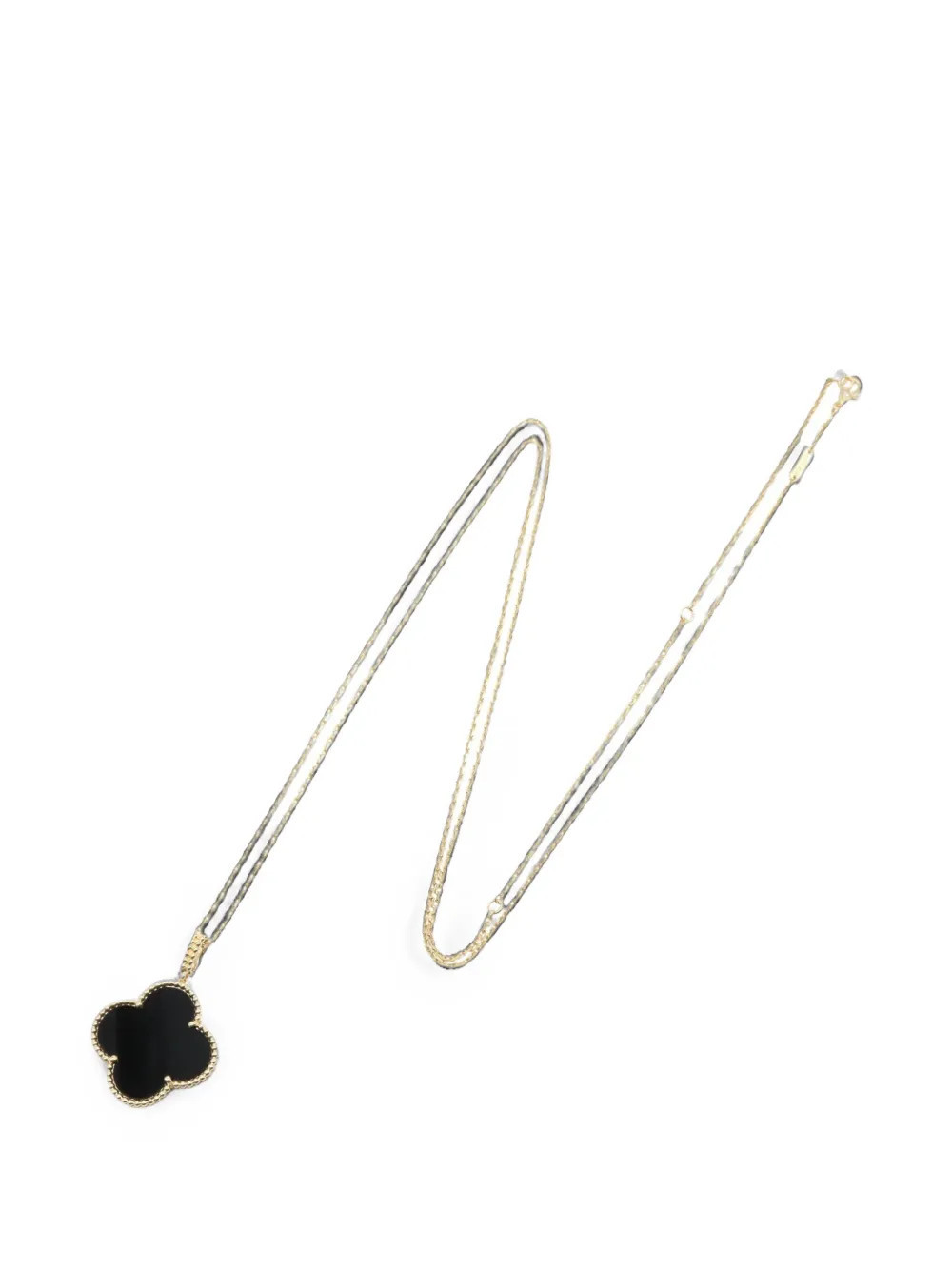 Van Cleef & Arpels Pre-Owned 2010s Magic Alhambra onyx necklace - Gold | Farfetch Global