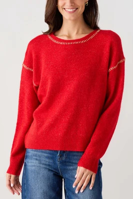 By Together Contrast Stitch Sweater | Social Threads