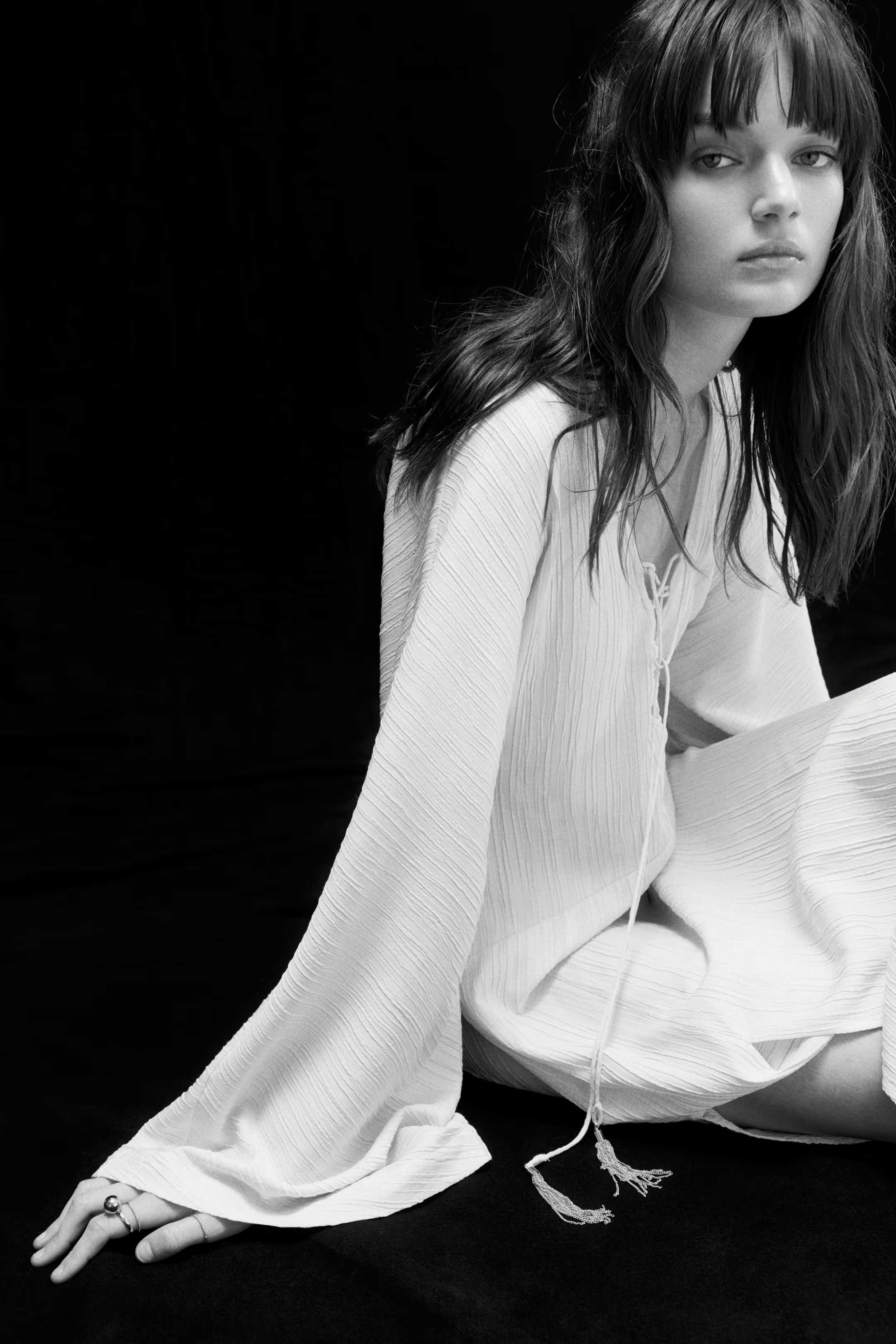 Abito con lacci - Beige chiaro - DONNA | H&M IT | H&M (FR, IT, ES, PT, BE)