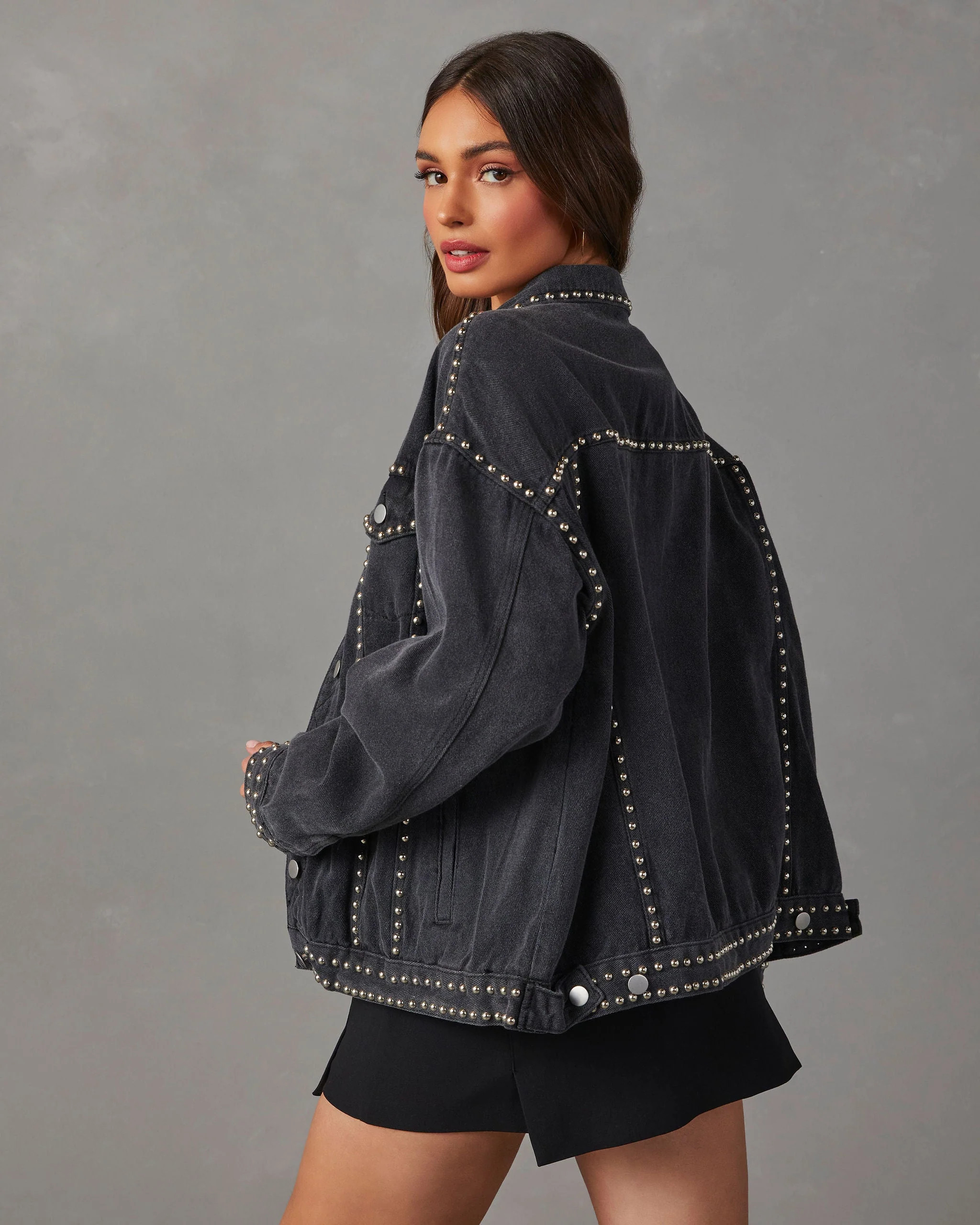 Kind Of A Big Deal Pocketed Studded Denim | VICI