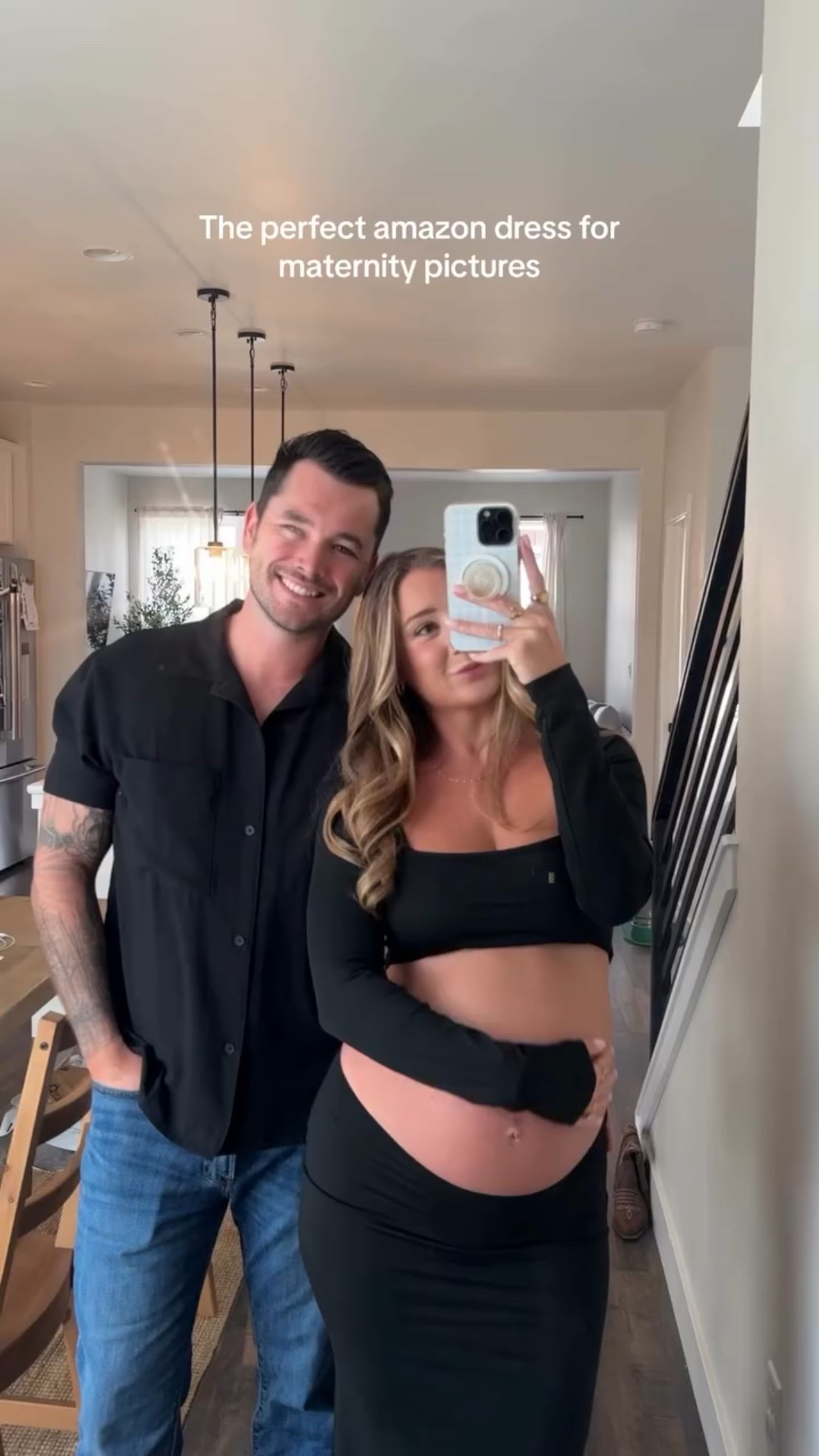 The most perfect amazon maternity shoot dress ever!! 🖤🤰🏼 linked in storefront 

Cant wait to get these photos back 🥹🤭 

#maternityshoot #maternitydress #bumpfriendly #amazondress #pregnancyfashion