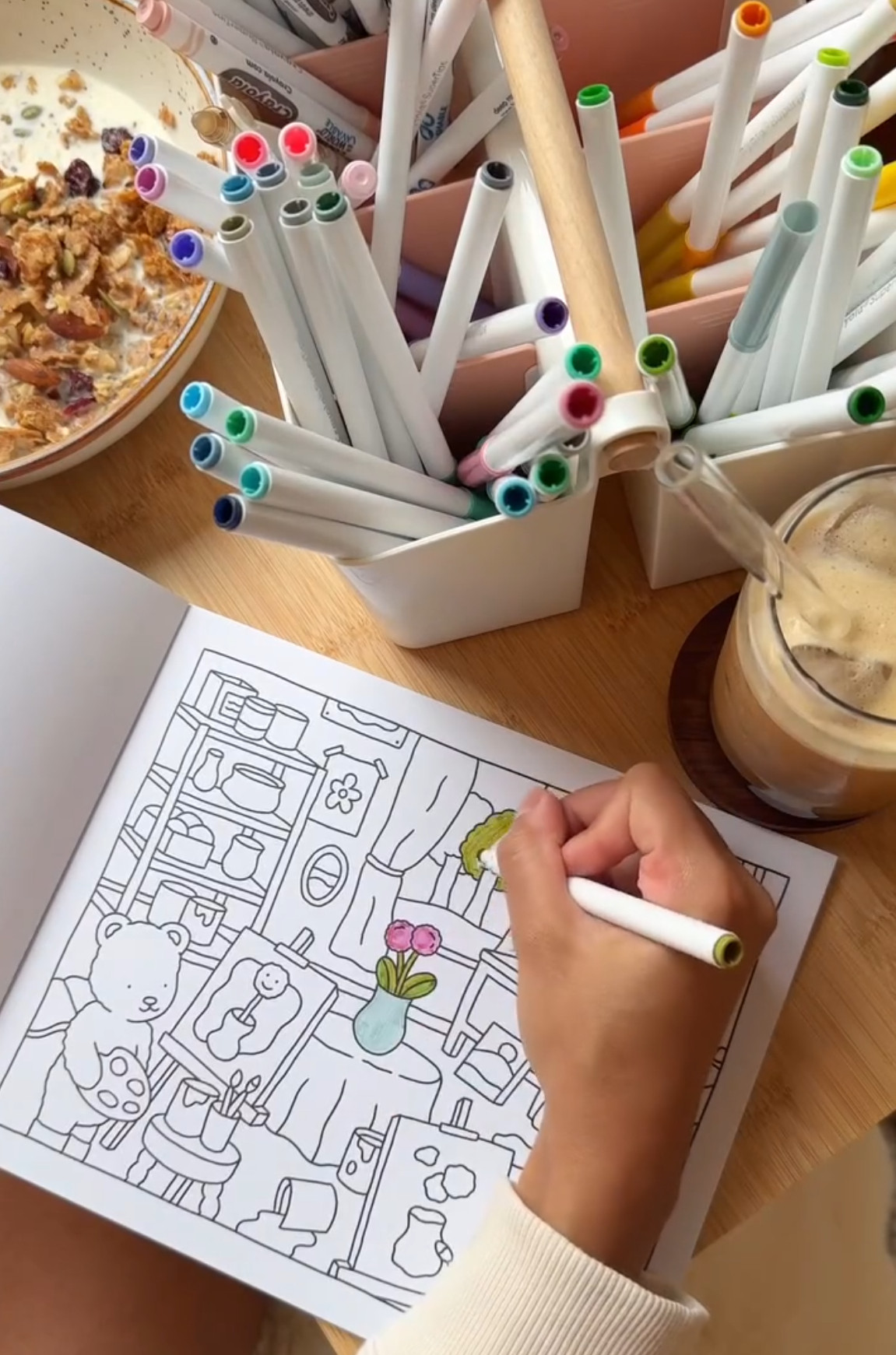 coloring while getting cozy with a little snack is what i needed 🌻🎨 

 #LTKselfcare #LTKHome