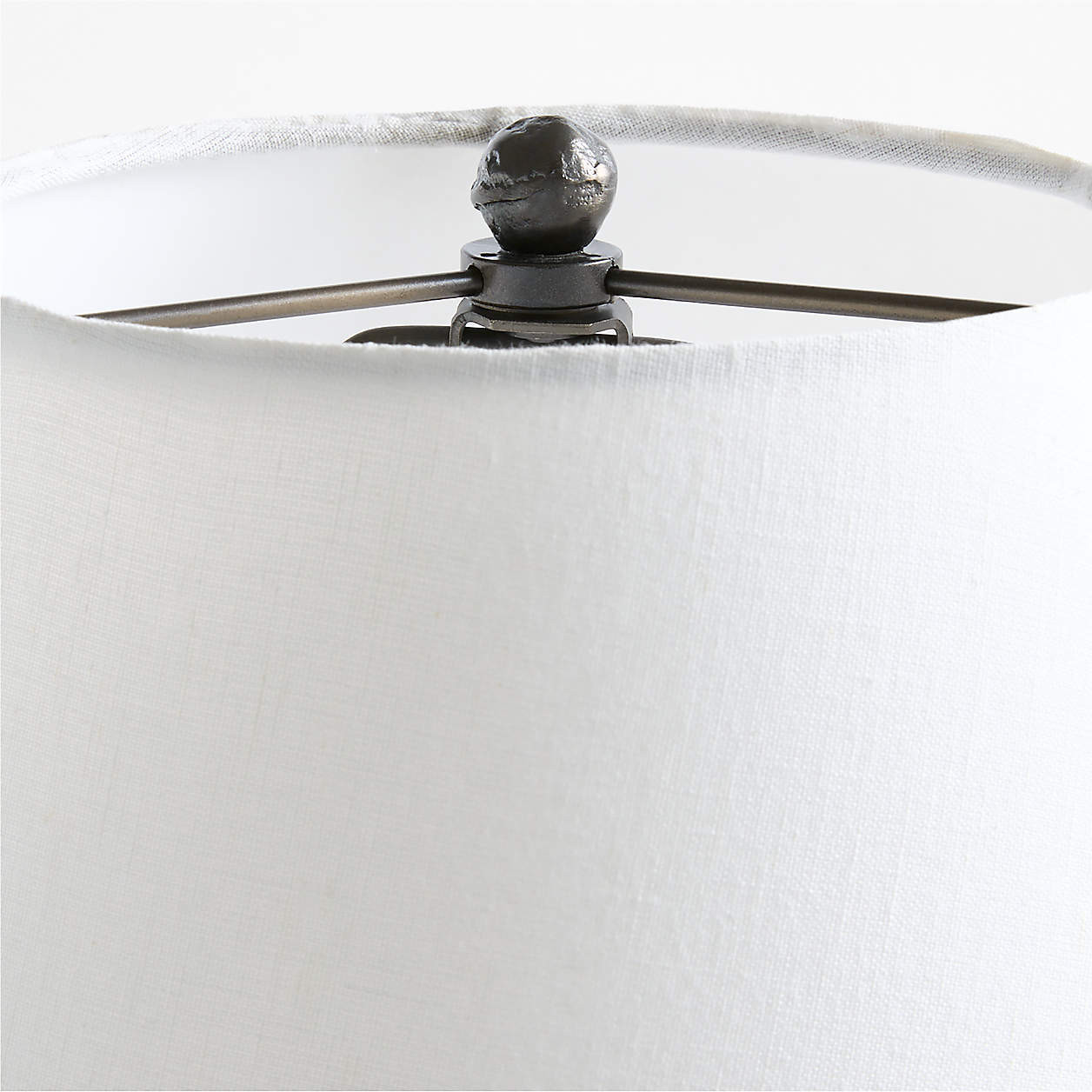 Cardiff Black Floor Lamp with White Shade 58.25" | Crate & Barrel | Crate & Barrel