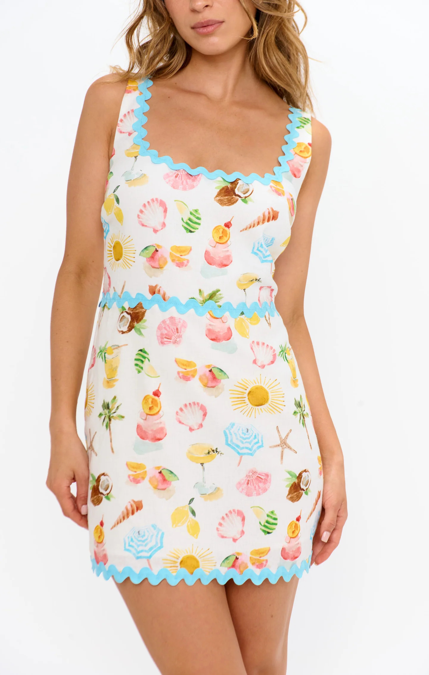 Oasis Mini Dress ~ Seaside Treasures Scallop | Show Me Your Mumu